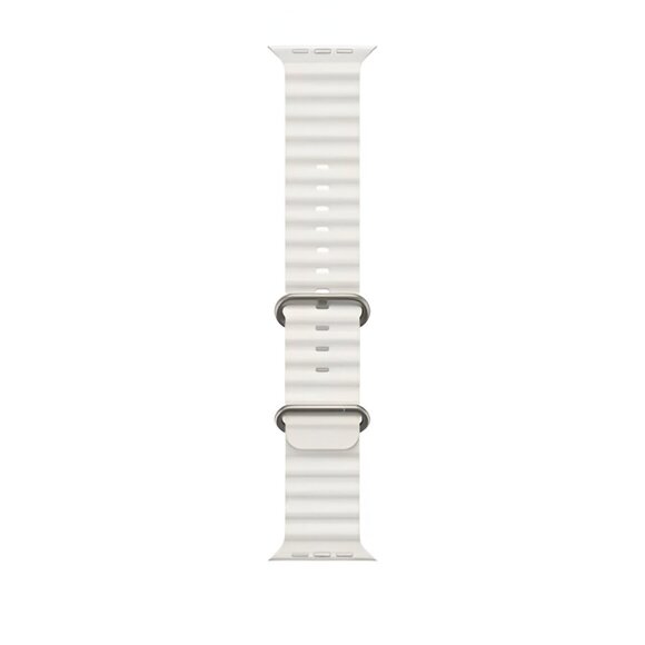 Apple Watch Band Silicone Waterproof Sport Ocean Strap for Apple Watch - White - Picture 6 of 8